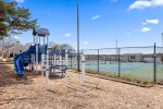 Private park and tennis courts with water views